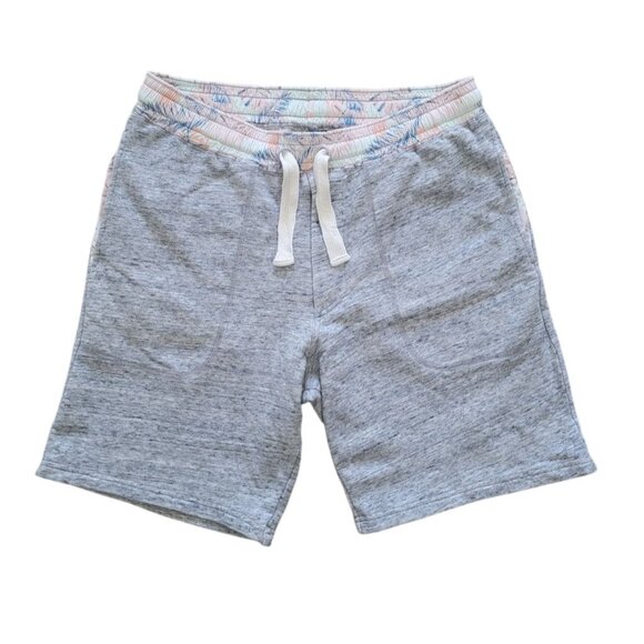 Pullin Other - PULLIN Heather Grey & Pastel Drawstring Sweat Shorts w/ Zip Fly Men's Sz M